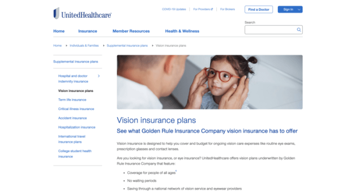 Compare vision insurance providers
